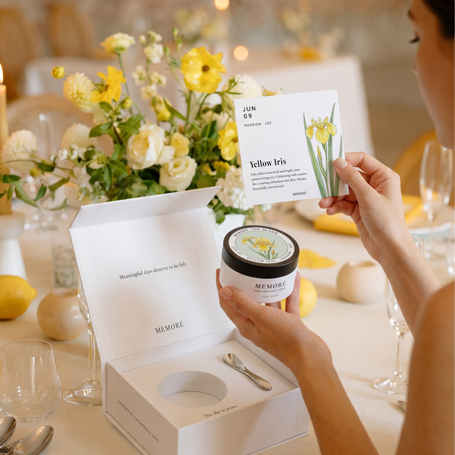 receive a birth flower gift set for birthday gifts, unique birthday gift for girls.